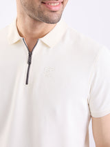 Men T-Shirt White Slim Fit