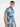 Men T-Shirt Blue Slim Fit
