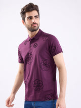 Men T-Shirt Red Slim Fit