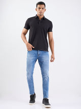 Men T-Shirt Black Slim Fit