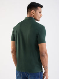 Men T-Shirt Green Slim Fit