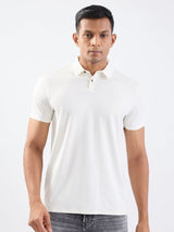 Men T-Shirt White Slim Fit