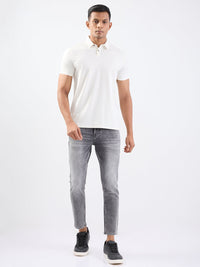 Men T-Shirt White Slim Fit
