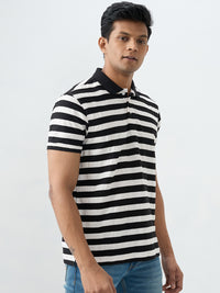 Men T-Shirt Black Slim Fit