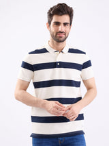 Men T-Shirt Blue Slim Fit