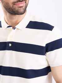 Men T-Shirt Blue Slim Fit