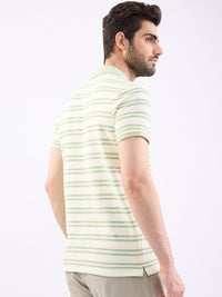 Men T-Shirt Green Slim Fit