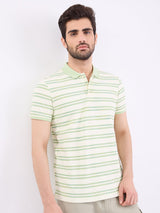 Men T-Shirt Green Slim Fit