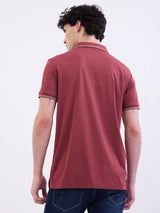 Men T-Shirt Red Slim Fit