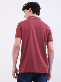 Men T-Shirt Red Slim Fit