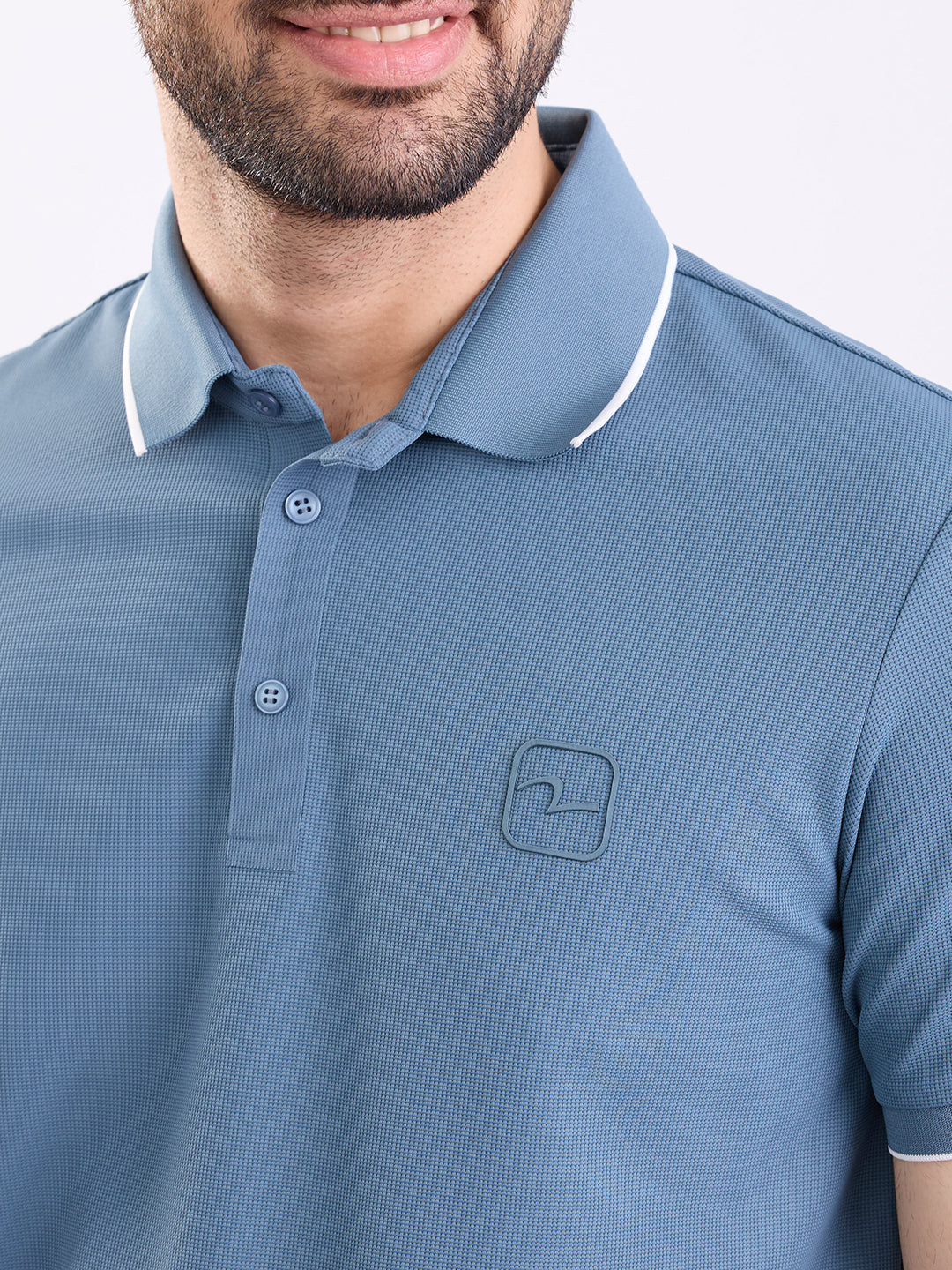 Spykar Stone Green Slim Fit Casual T-Shirt For Men
