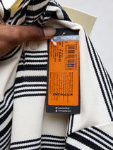 Men T-Shirt Stripe Off-White Regular Fit