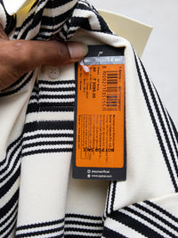 Men T-Shirt Stripe Off-White Regular Fit