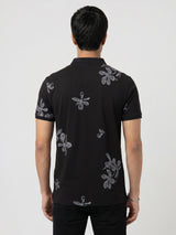 Men T-Shirt PRINT Black Regular Fit