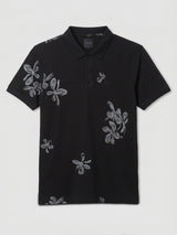 Men T-Shirt PRINT Black Regular Fit