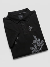 Men T-Shirt PRINT Black Regular Fit