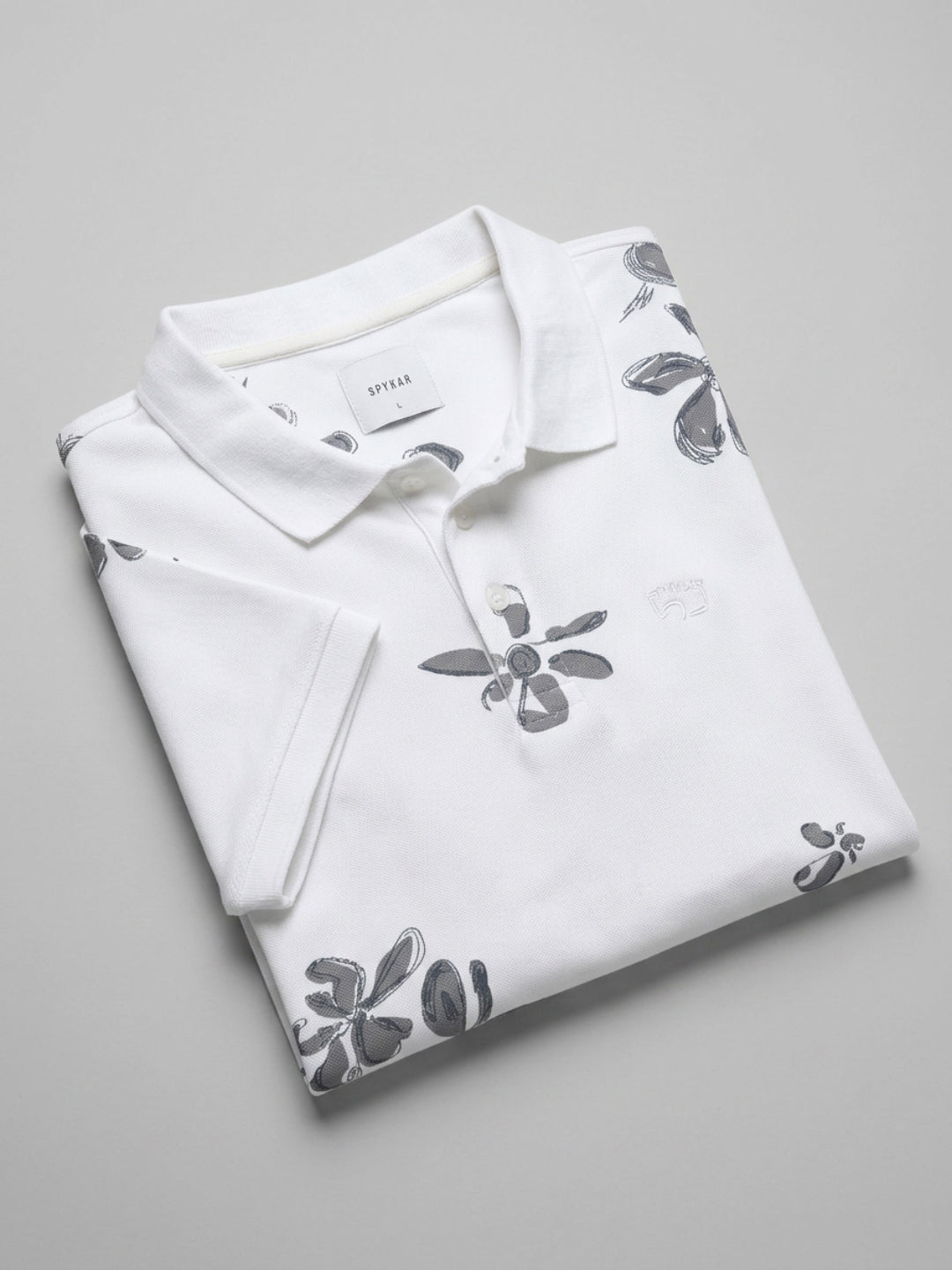 Men T-Shirt PRINT White Regular Fit