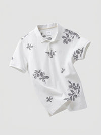 Men T-Shirt PRINT White Regular Fit