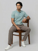 Men T-Shirt PRINT Green Regular Fit