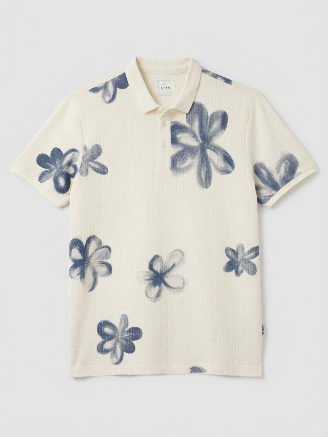 Men T-Shirt PRINT Off-White Regular Fit