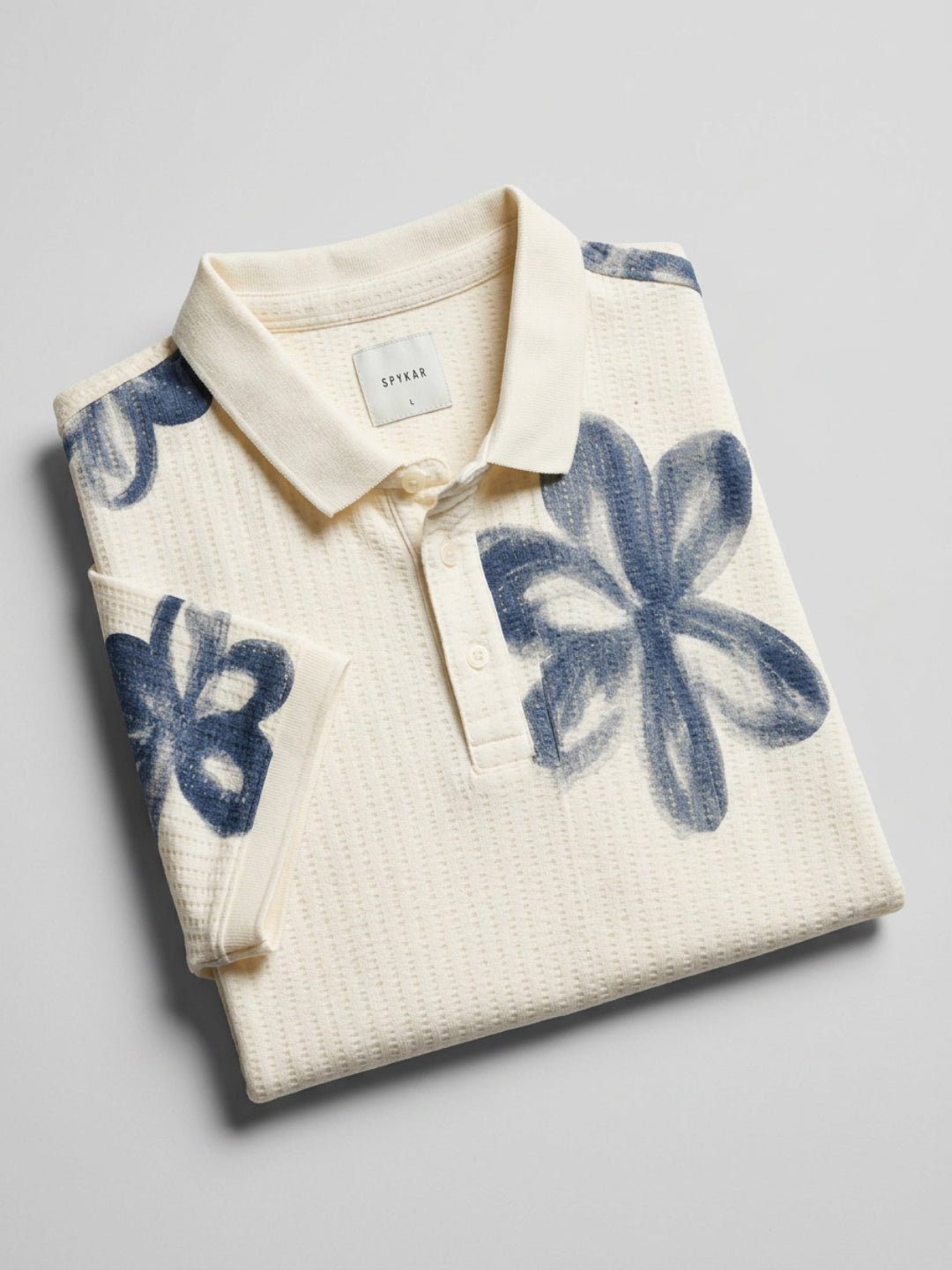 Men T-Shirt PRINT Off-White Regular Fit