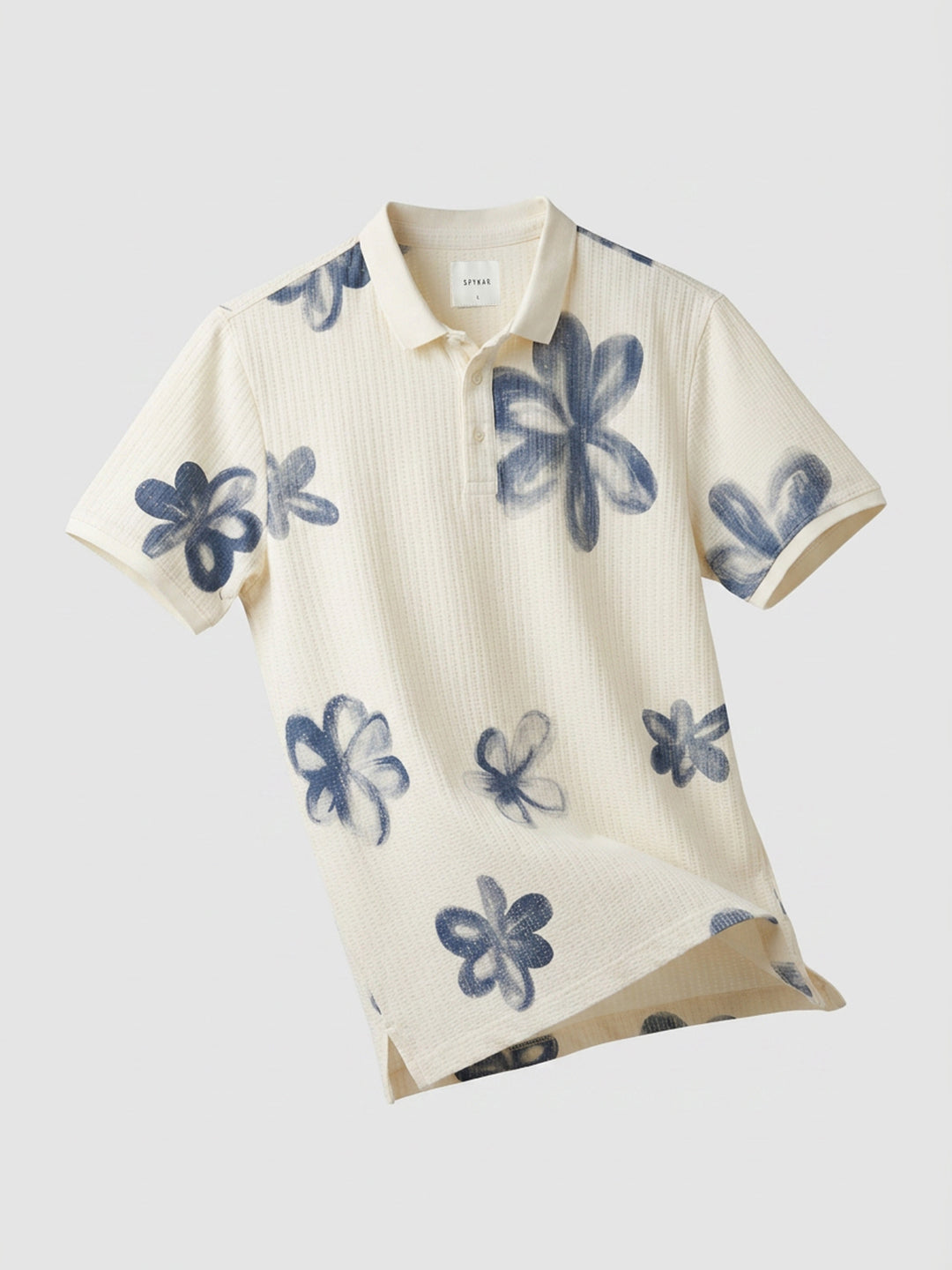 Men T-Shirt PRINT Off-White Regular Fit