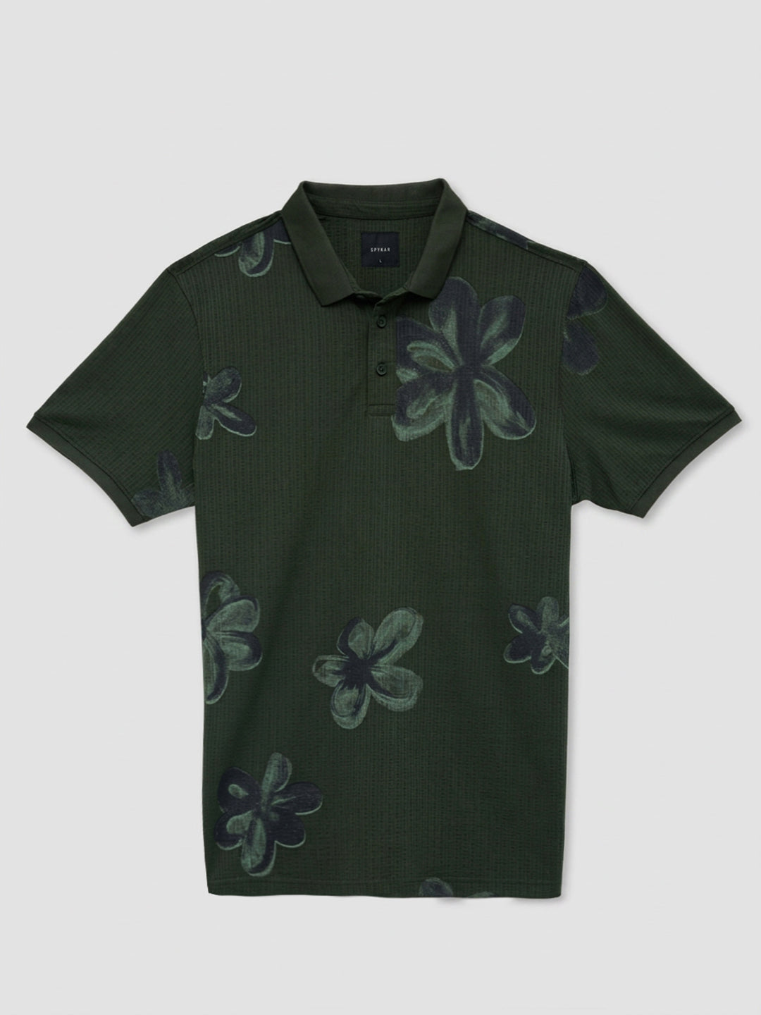 Men T-Shirt PRINT Green Regular Fit
