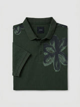 Men T-Shirt PRINT Green Regular Fit
