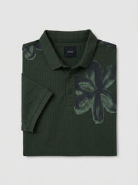 Men T-Shirt PRINT Green Regular Fit