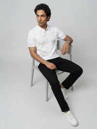 Men T-Shirt PRINT White Regular Fit