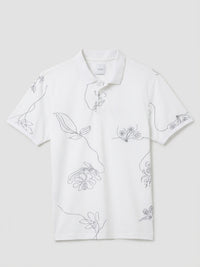 Men T-Shirt PRINT White Regular Fit