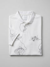 Men T-Shirt PRINT White Regular Fit