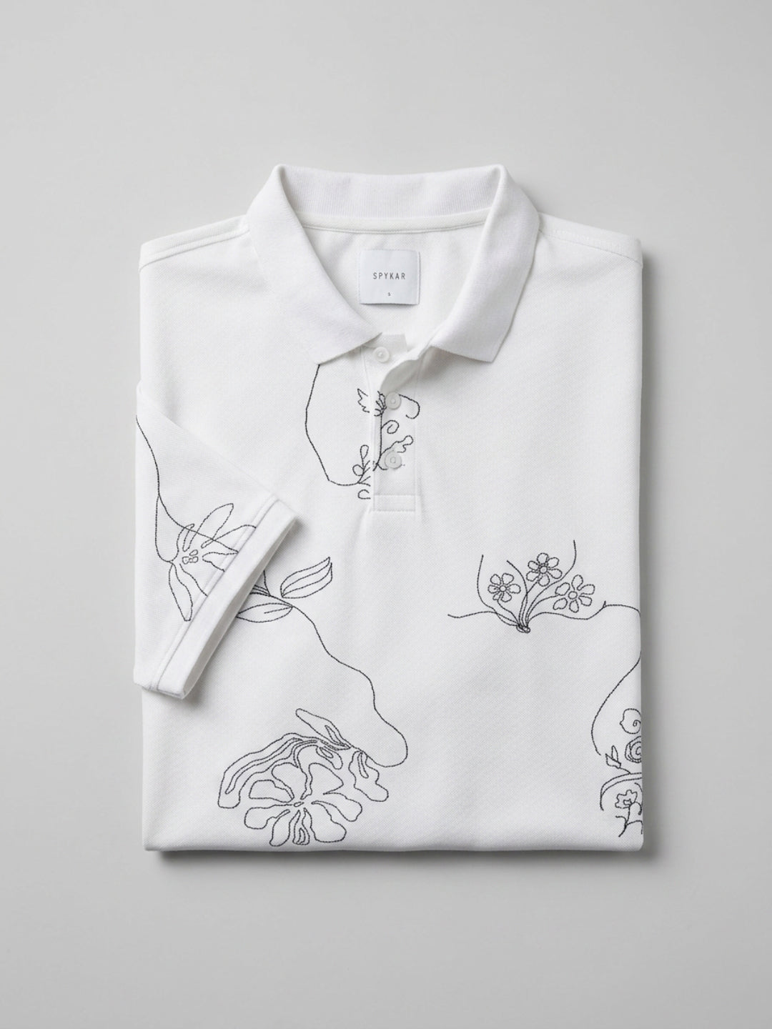 Men T-Shirt PRINT White Regular Fit