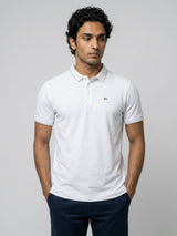 Men T-Shirt Solid White Regular Fit