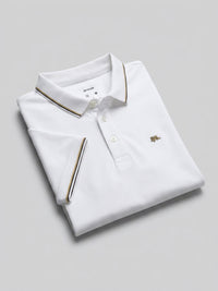 Men T-Shirt Solid White Regular Fit