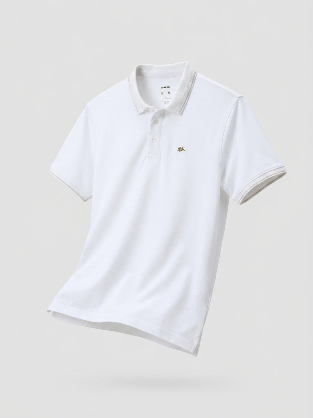 Men T-Shirt Solid White Regular Fit