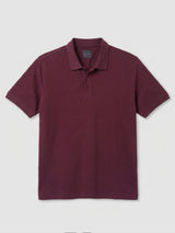 Men T-Shirt Textured Maroon Regular Fit