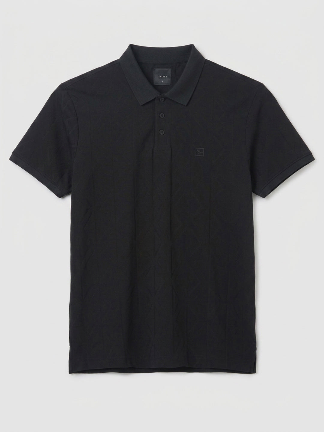 Men T-Shirt Solid Black Regular Fit