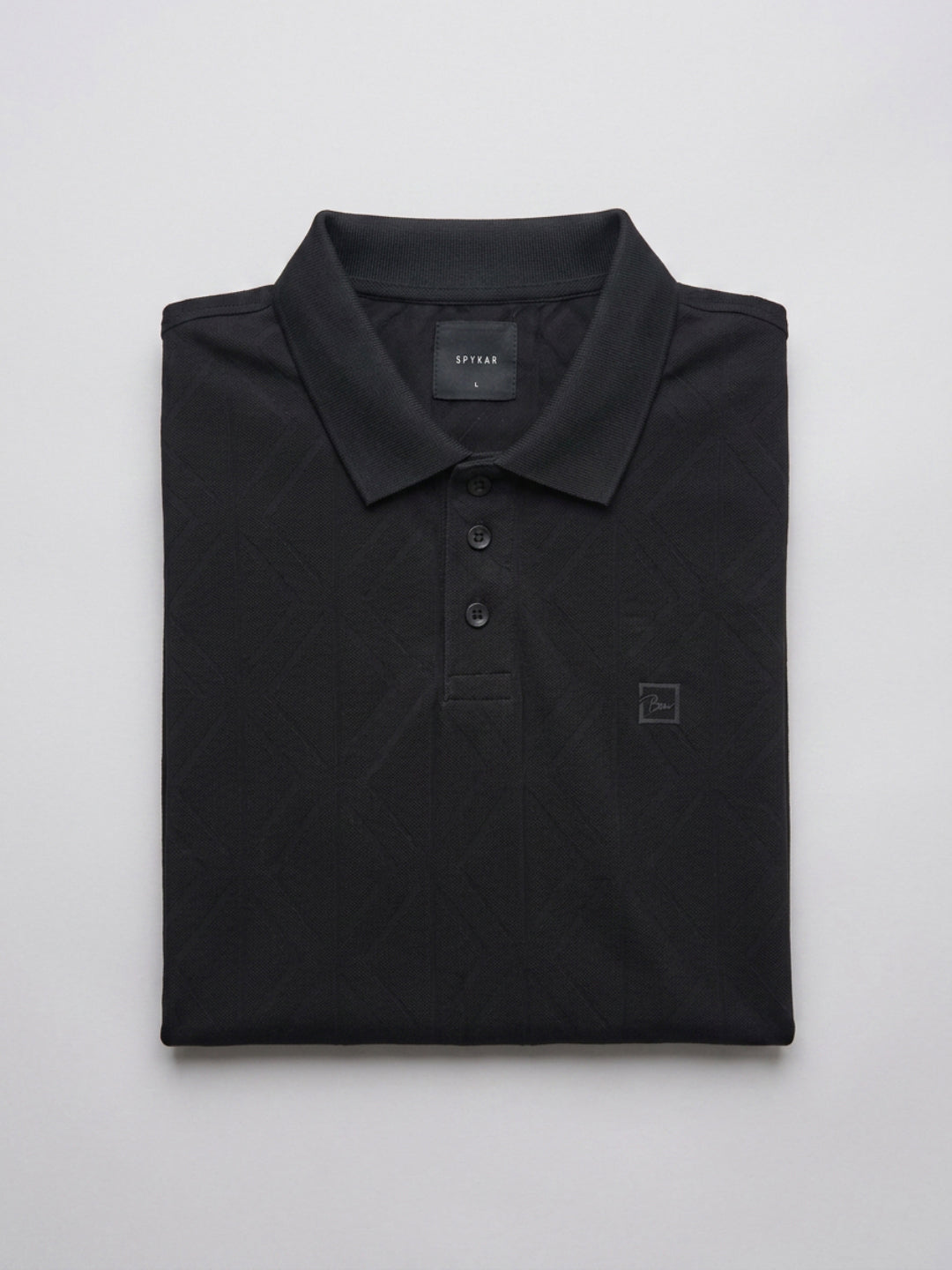 Men T-Shirt Solid Black Regular Fit