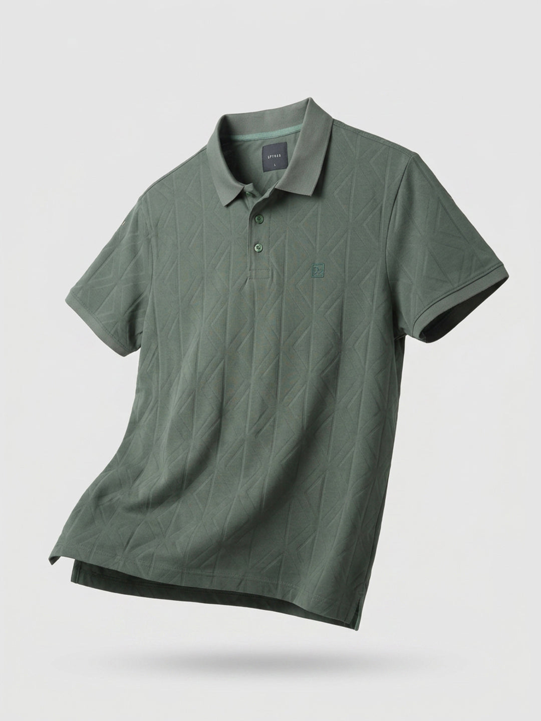 Men T-Shirt Solid Green Regular Fit