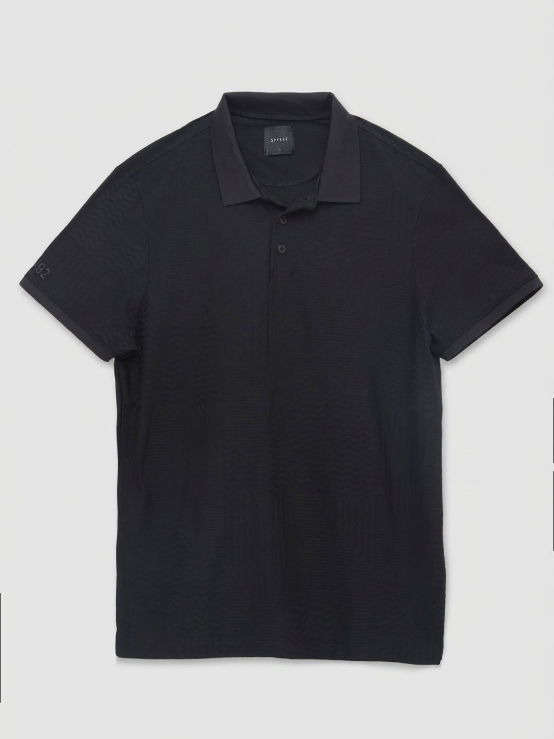 Men T-Shirt Solid Black Regular Fit