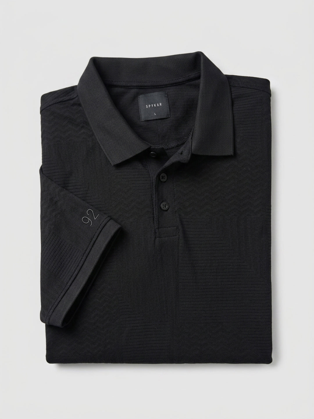 Men T-Shirt Solid Black Regular Fit