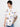 Men T-Shirt White Print Loose Fit