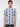 Men T-Shirt Print Blue Regular Fit