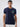 Men T-Shirt Textured Navy Blue Regular Fit