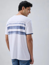 Men T-Shirt Graphic White Regular Fit