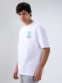 Men T-Shirt Graphic White Relaxed Fit