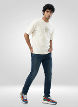 Men T-Shirt Graphic Off White Relaxed Fit