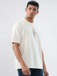 Men T-Shirt Graphic Off White Relaxed Fit