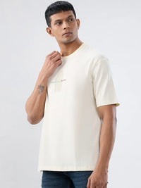 Men T-Shirt Graphic Off White Relaxed Fit